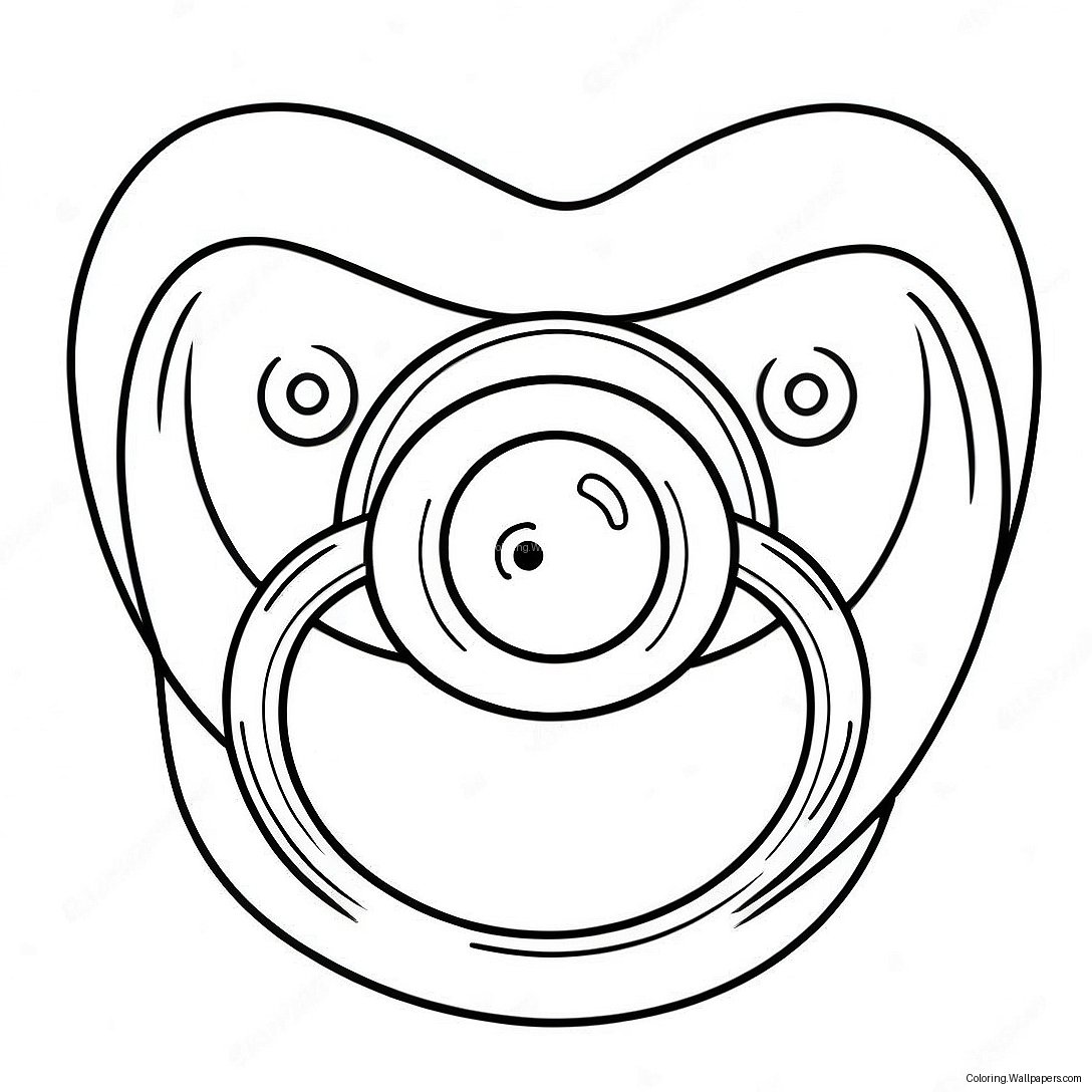 Pacifier Coloring Page 57416