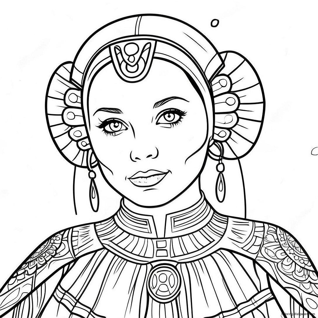 Page À Colorier Padmé Amidala 28978