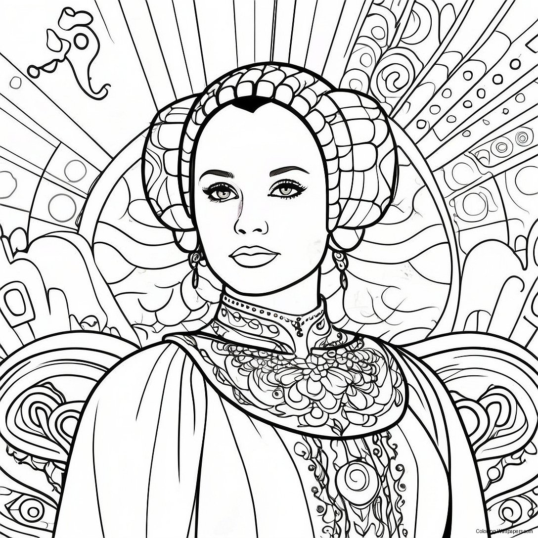 Página Para Colorear De Padme Amidala 28979