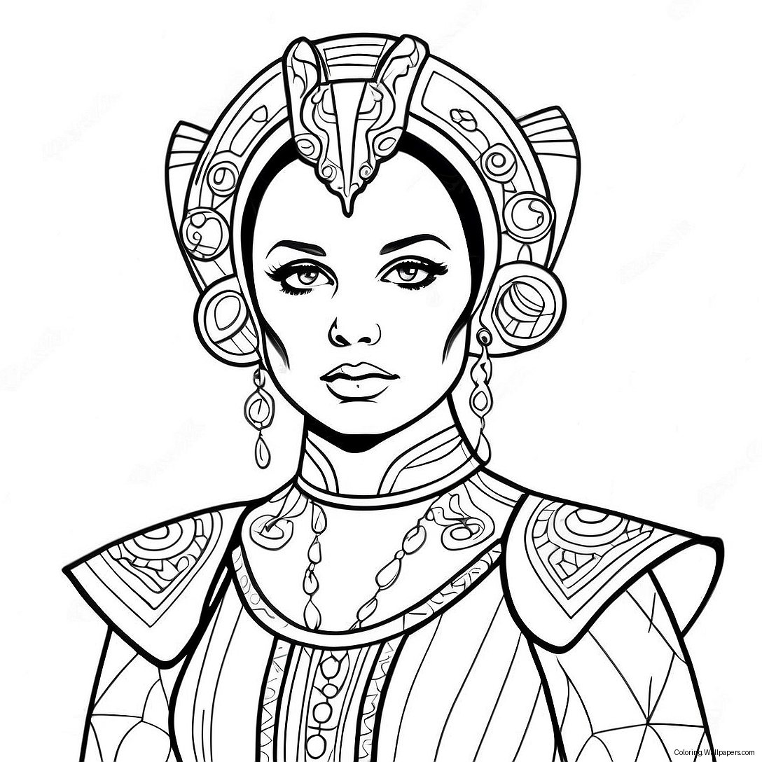 Padme Amidala Målarbok 28980