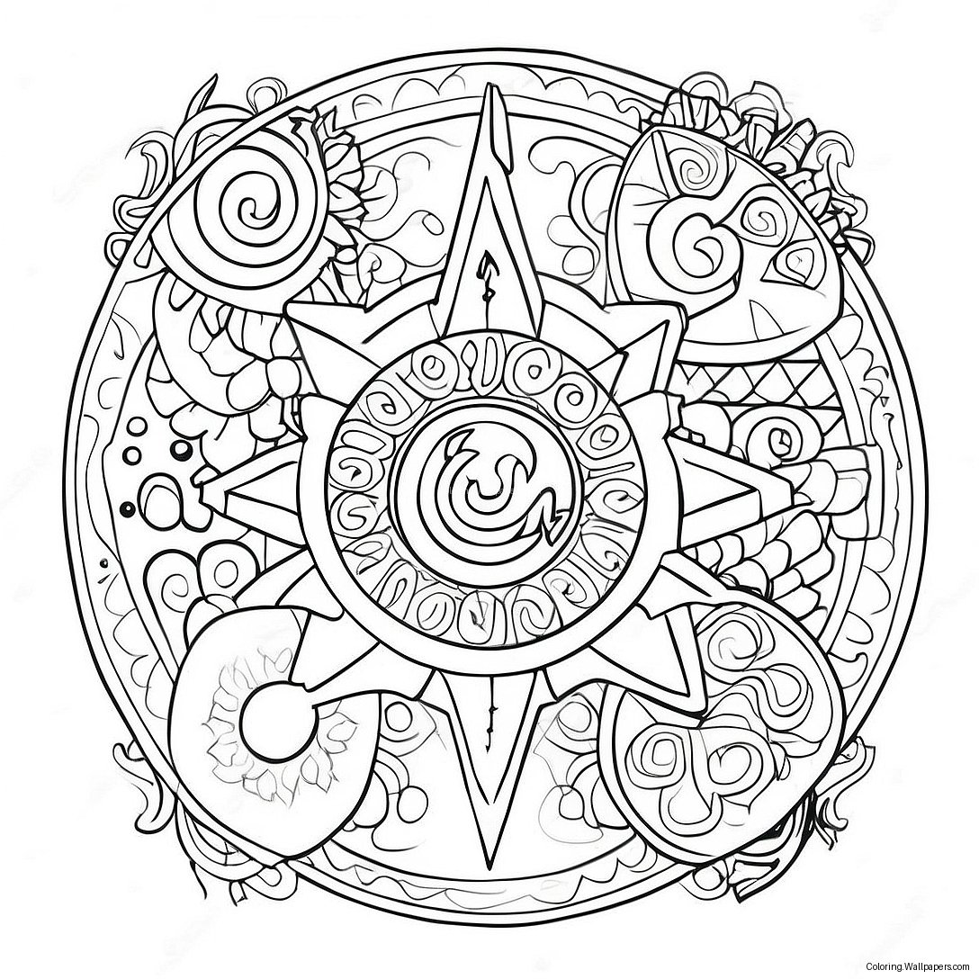 Pagan Symbols Coloring Page 14218