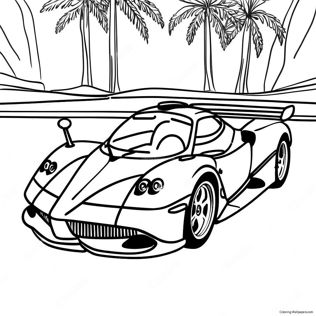 Página Para Colorear De Pagani 28162