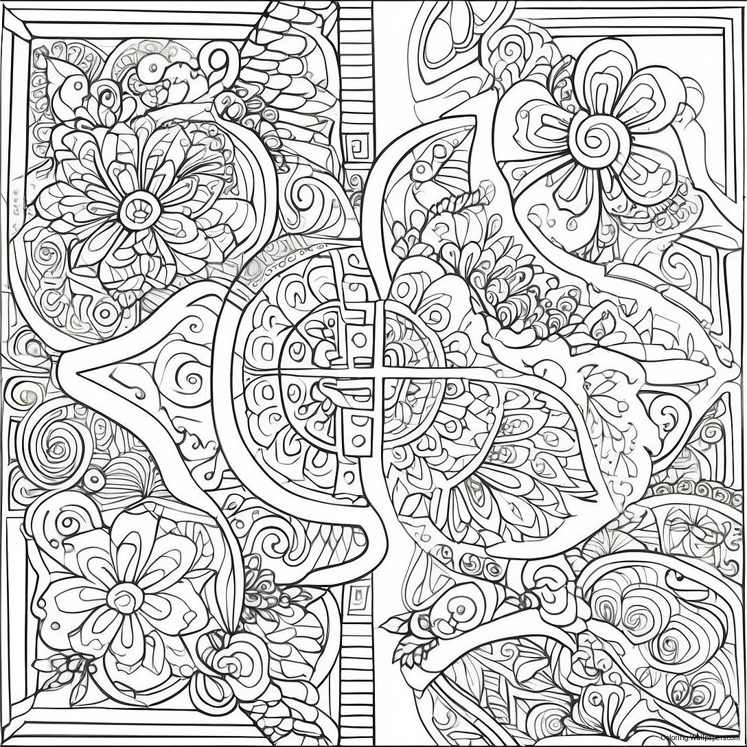 Page À Colorier Designs Intriqués Des Pages De Kells 54848