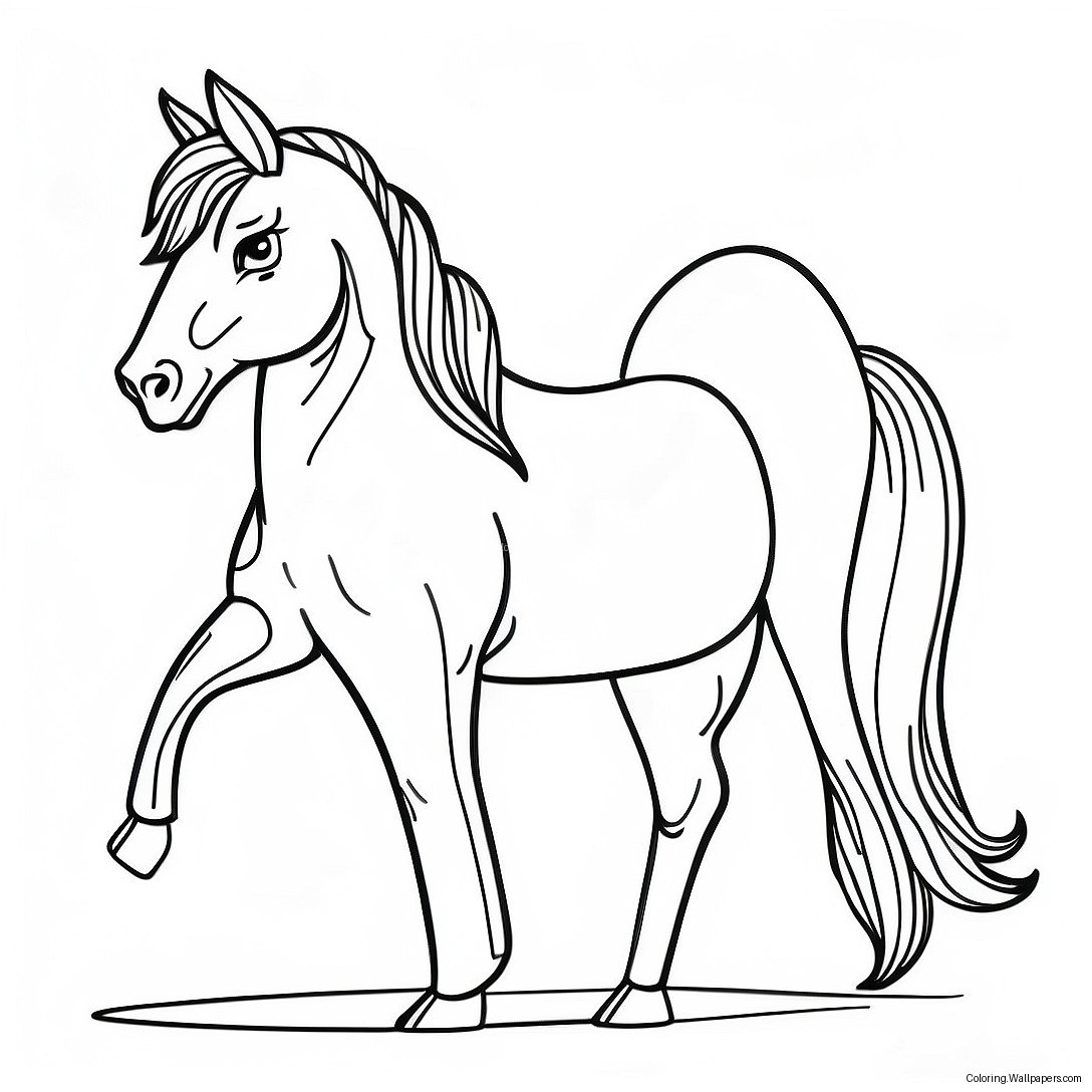 Paint Horse Coloring Page 29372