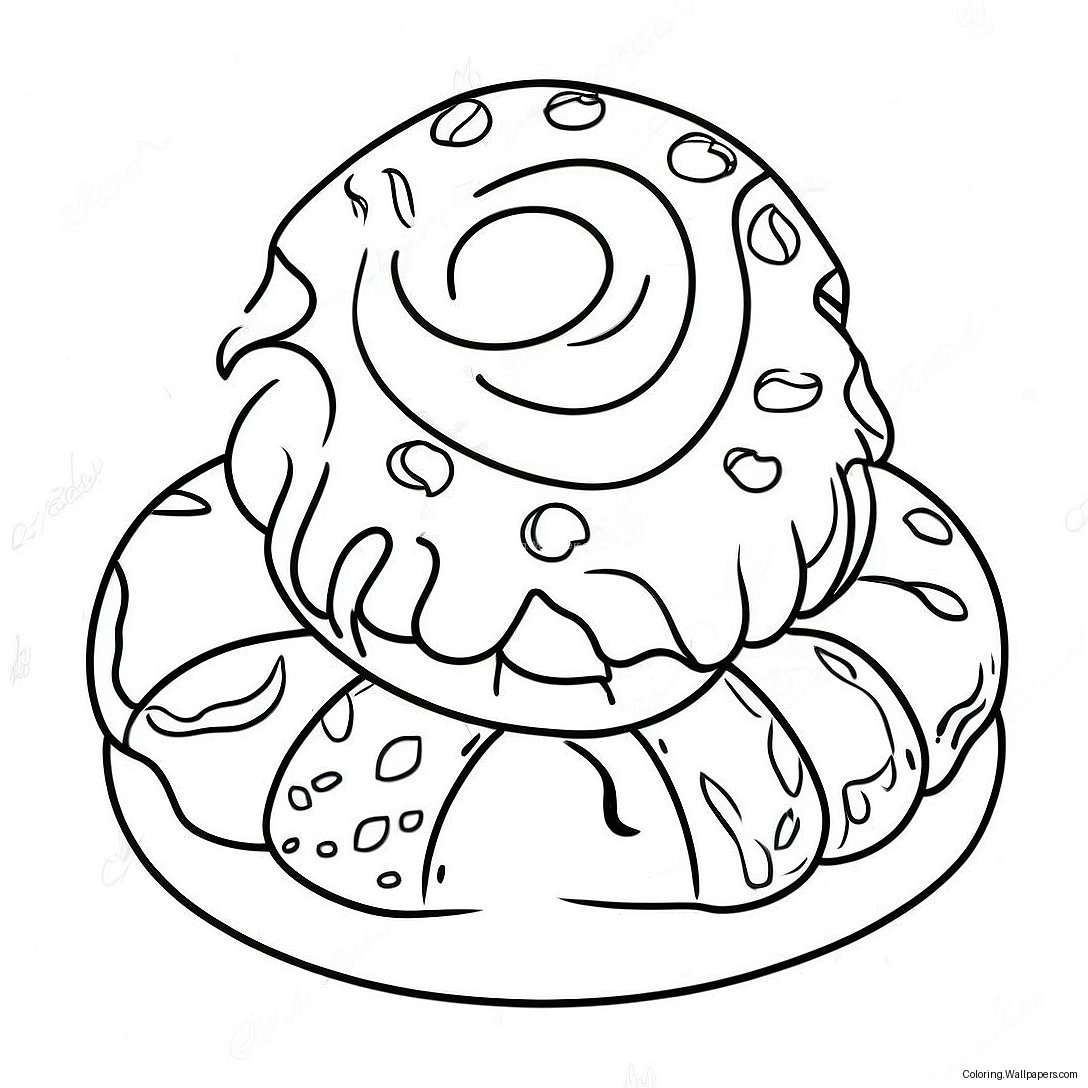 Página Para Colorear De Pan Dulce 56265