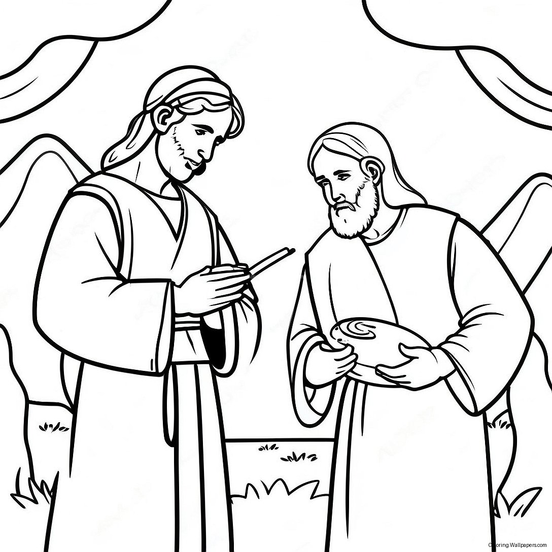 Parable Of The Two Sons Coloring Page 38393