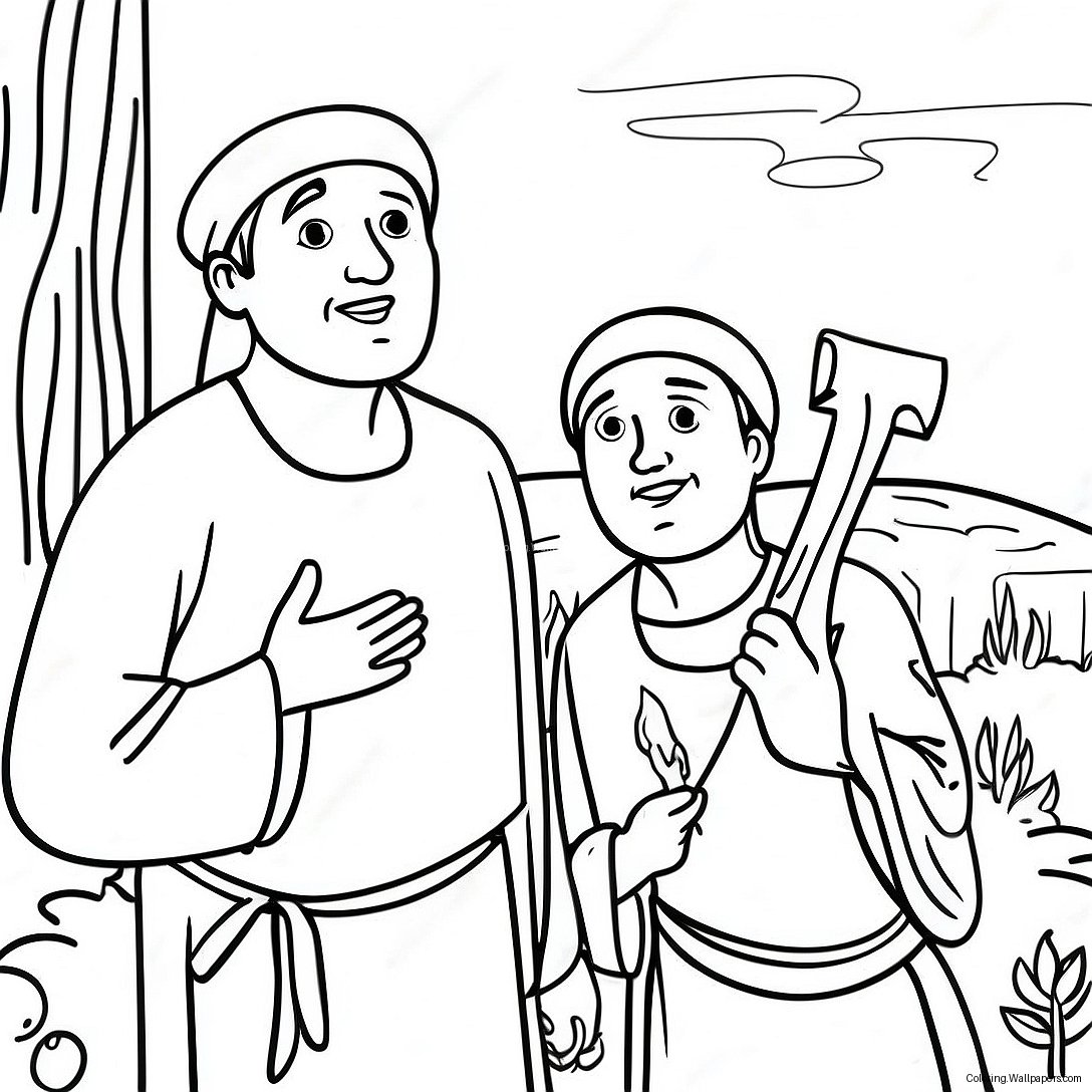 Parable Of The Two Sons Coloring Page 38395