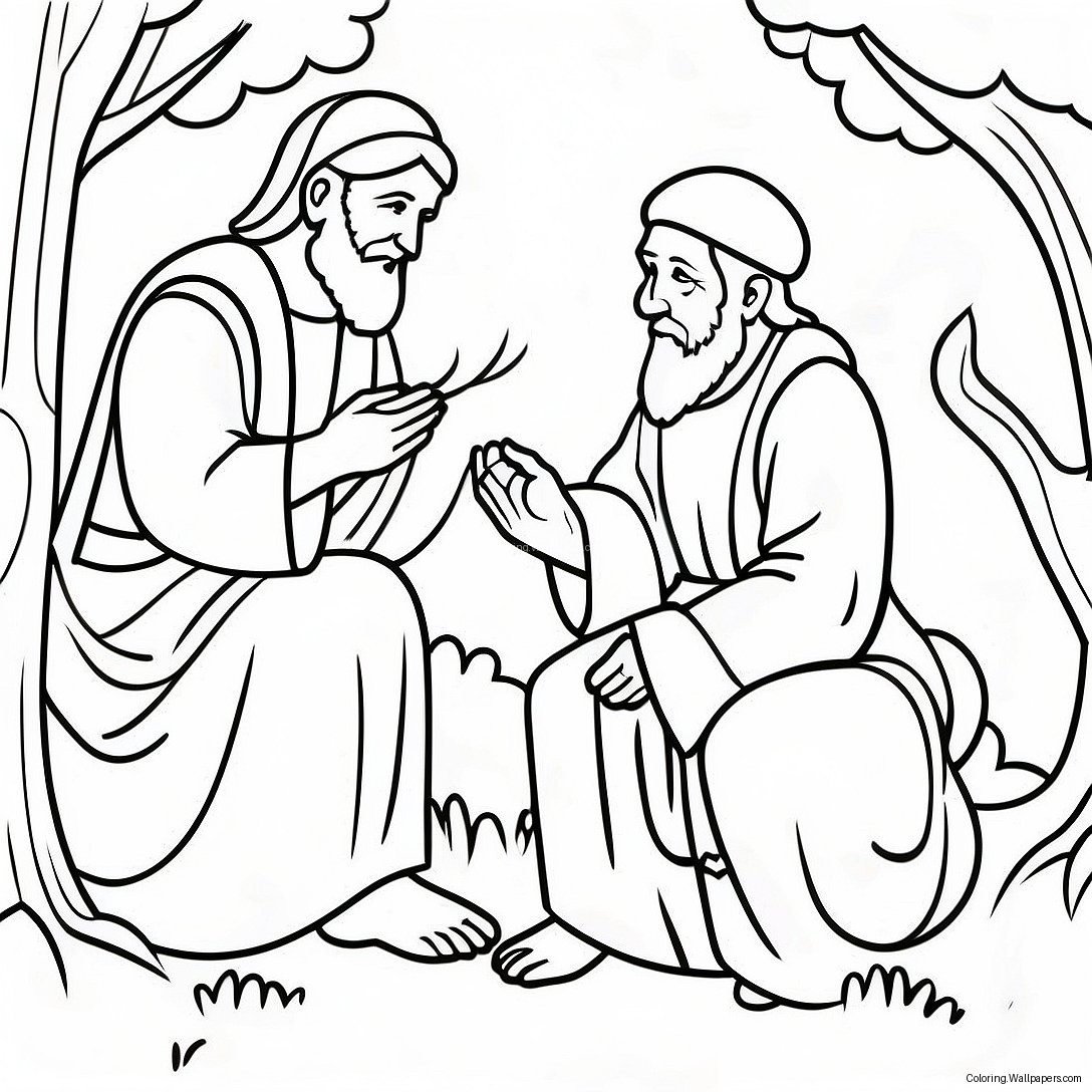 Parable Of The Two Sons Coloring Page 38396