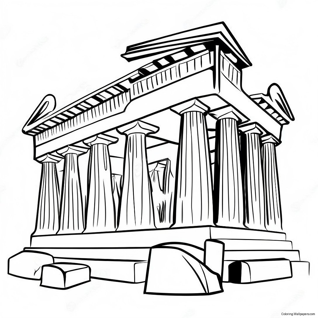 Parthenon Boyama Sayfası 43016