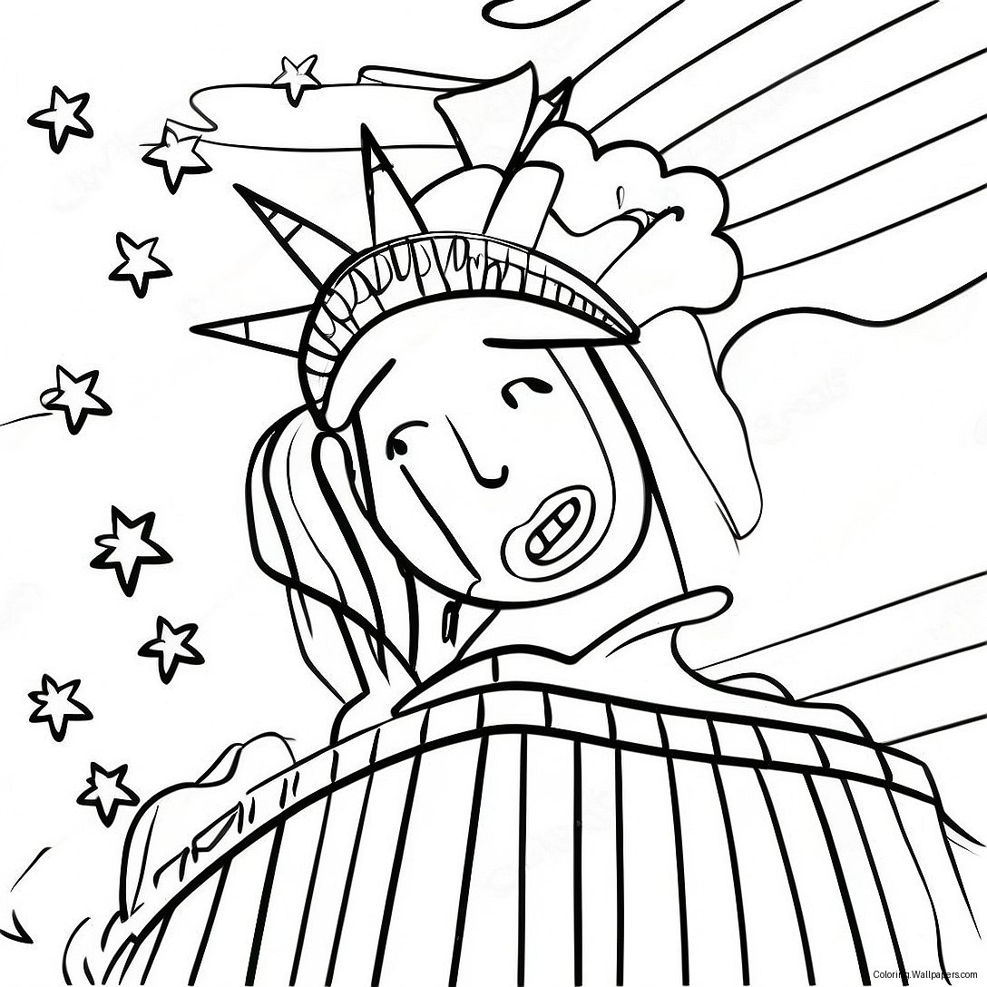 Patriotic Constitution Day Coloring Page 17731