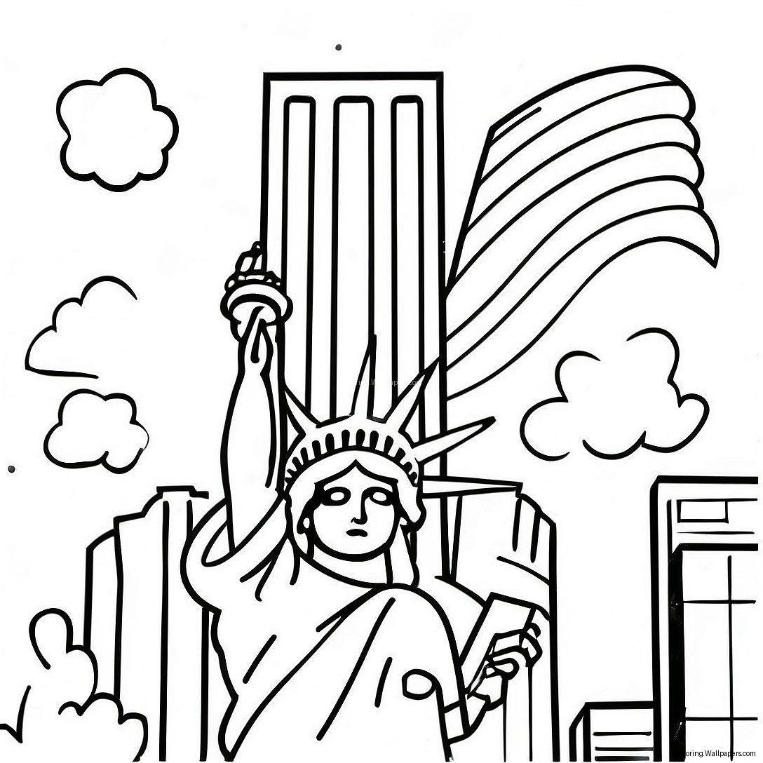 Patriotic September 11 Coloring Page 3694