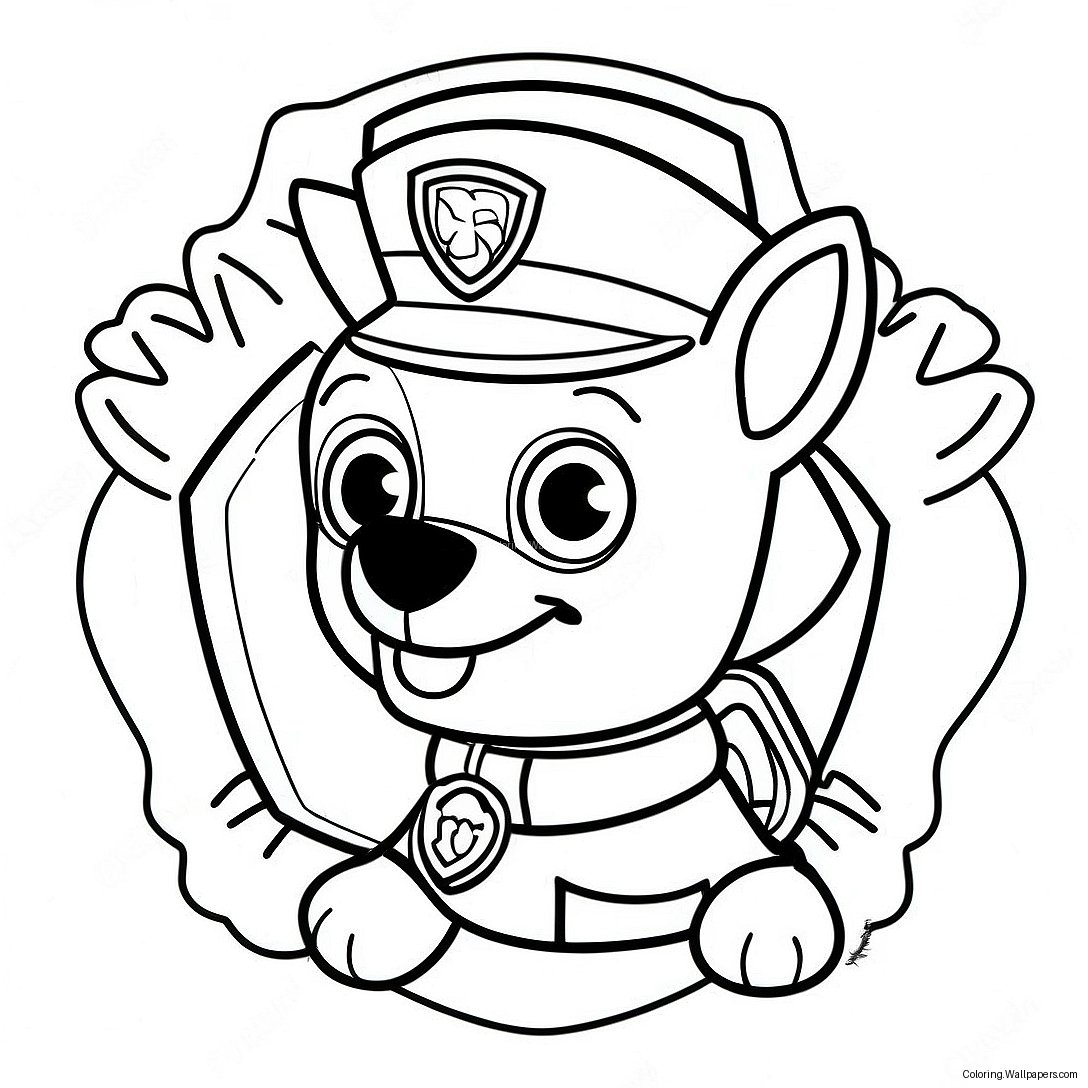 Paw Patrol -Merkki Värityssivu 40322