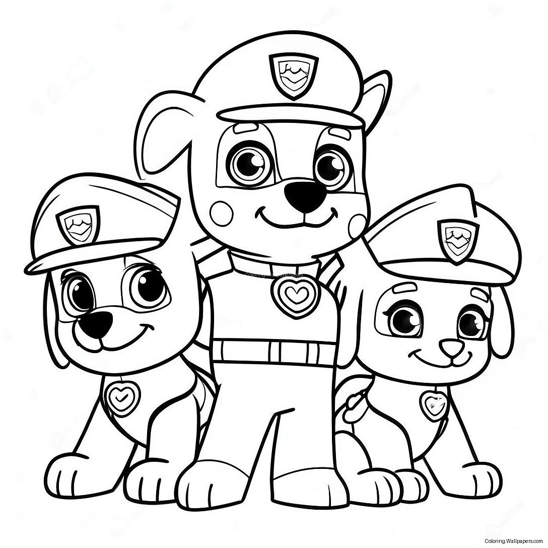 Korkutucu Kostümler İçindeki Paw Patrol Karakterleri Boyama Sayfası 2720