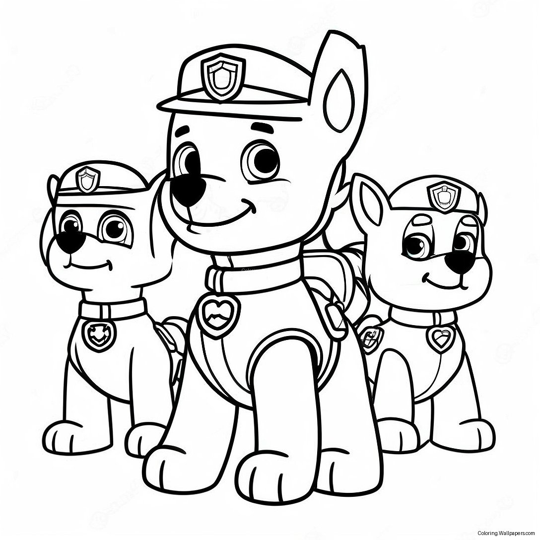 Página Para Colorear Halloween De Paw Patrol 44934