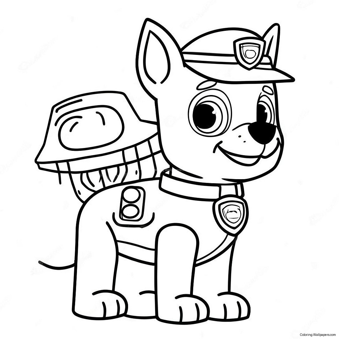 Kolorowanka Halloween Paw Patrol 44935