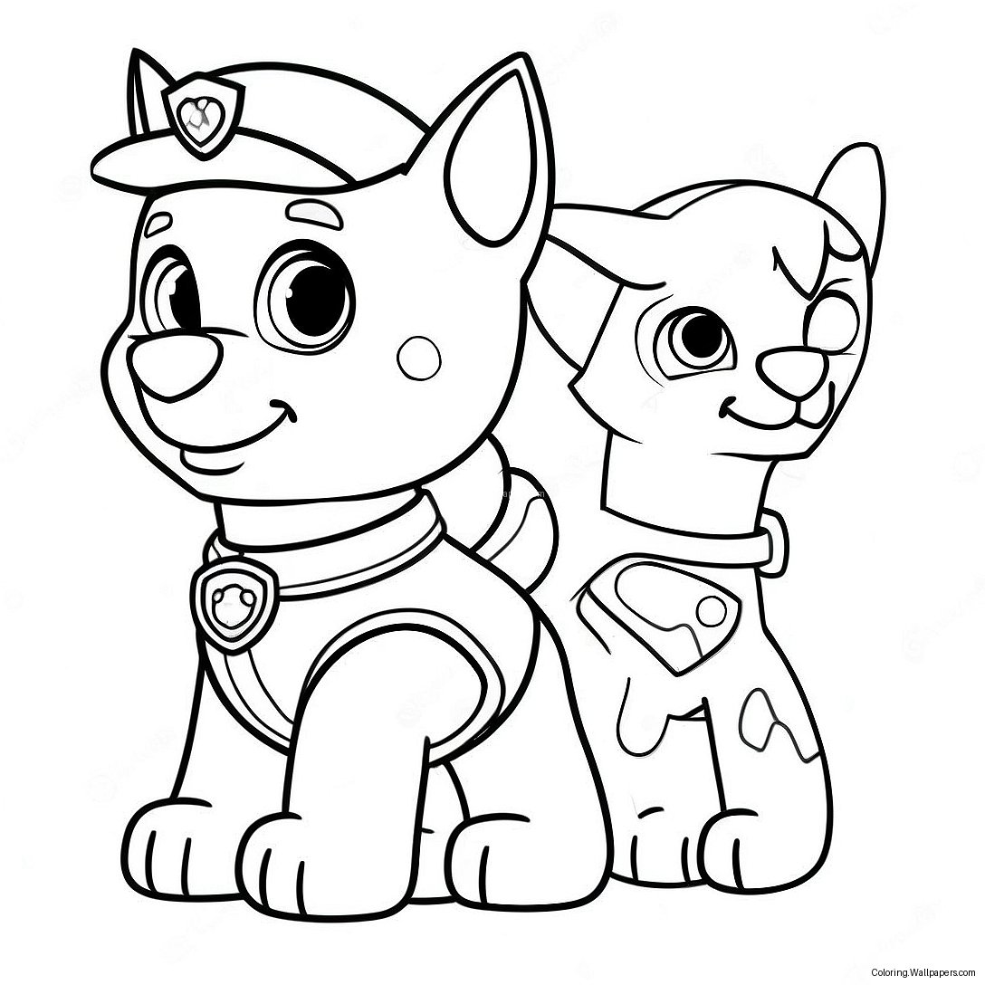 Paw Patrol Rex Ausmalbild 52664