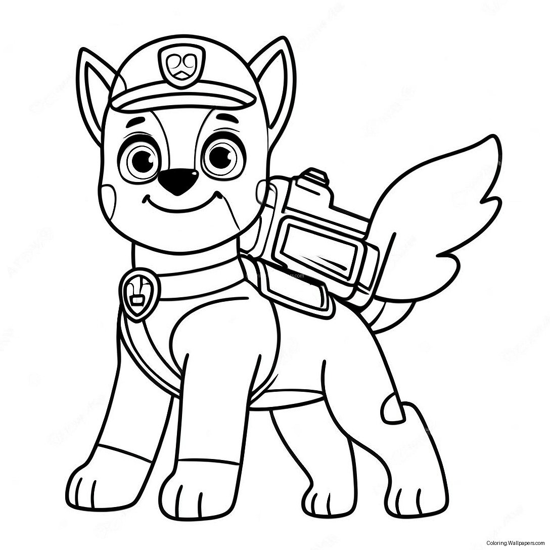 Paw Patrol Tracker Ausmalbild 31863