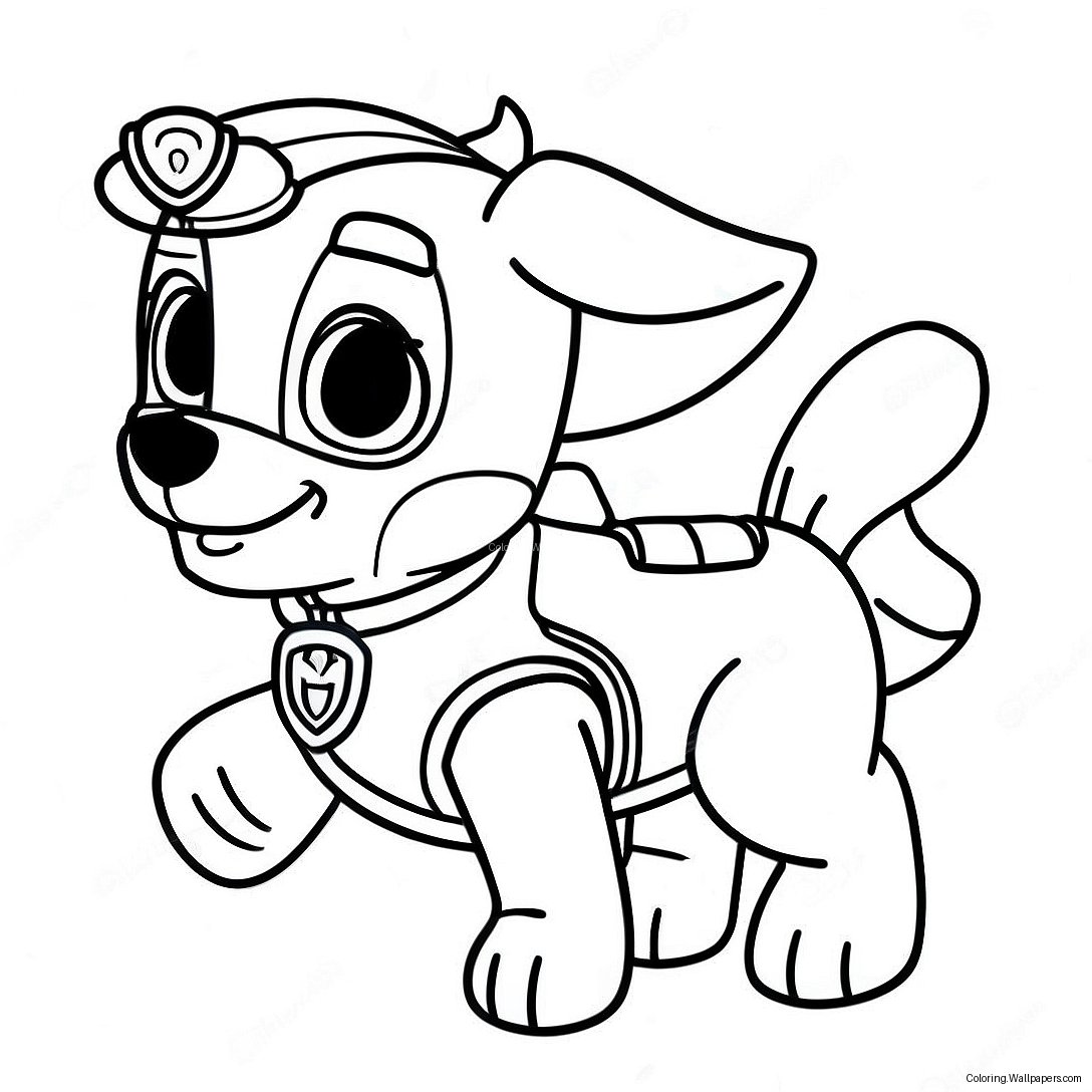 Paw Patrol Zuma Färgläggningssida 31639