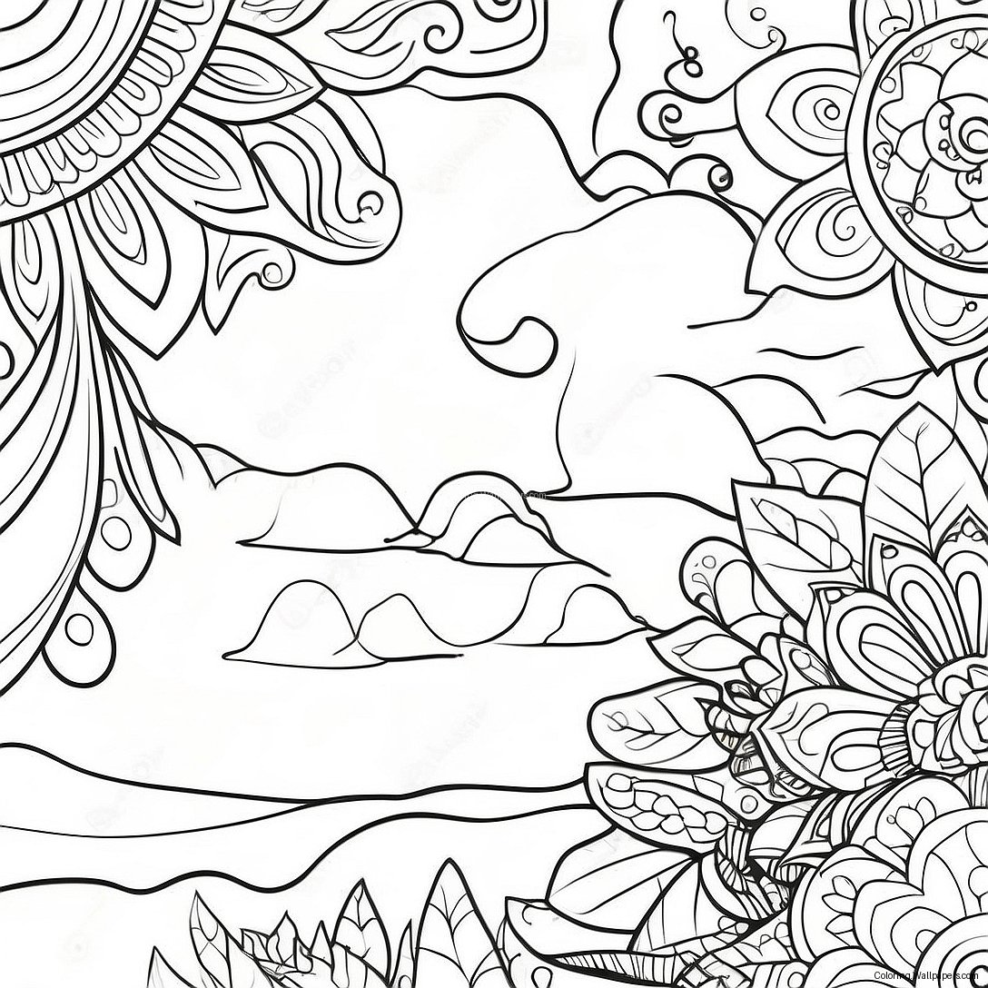 Peaceful Serenity Prayer Coloring Page 50518