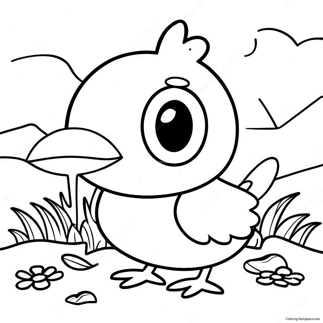 Peaceful Woodstock Bird Coloring Page 23926