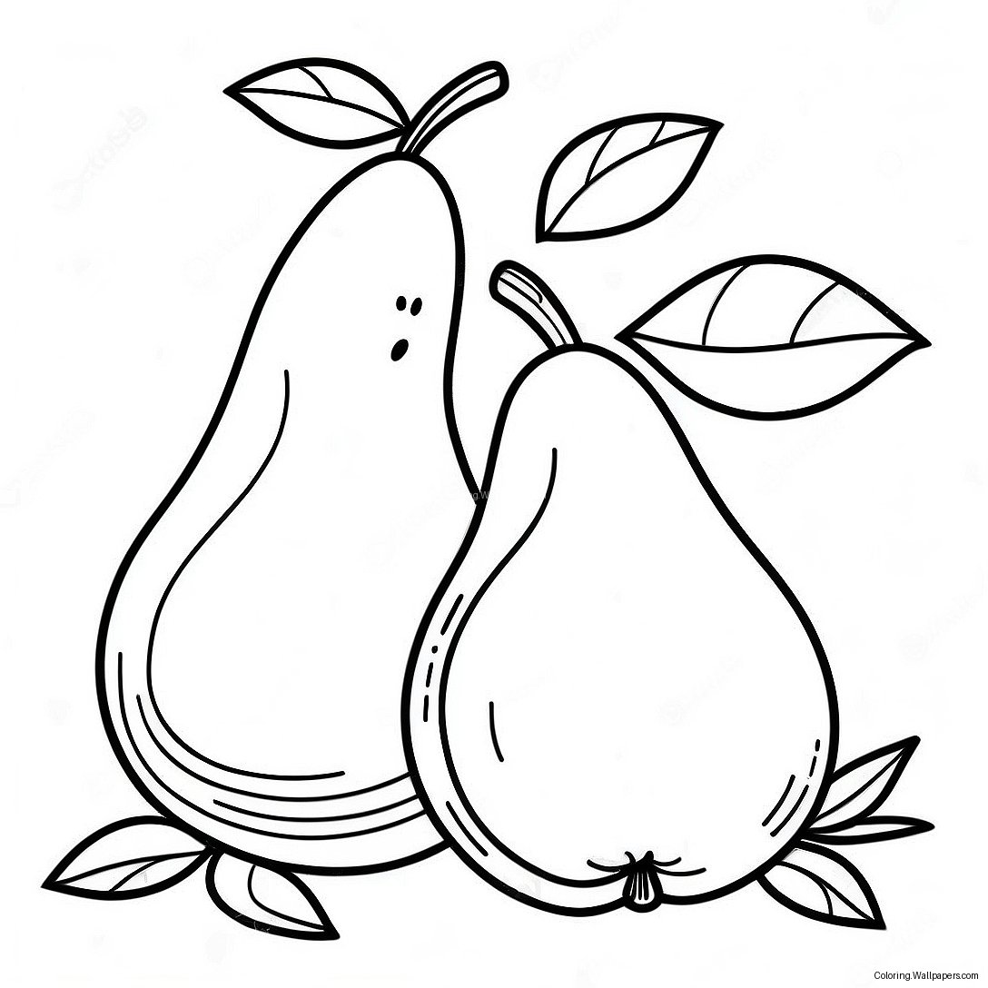 Pear Coloring Page 34878