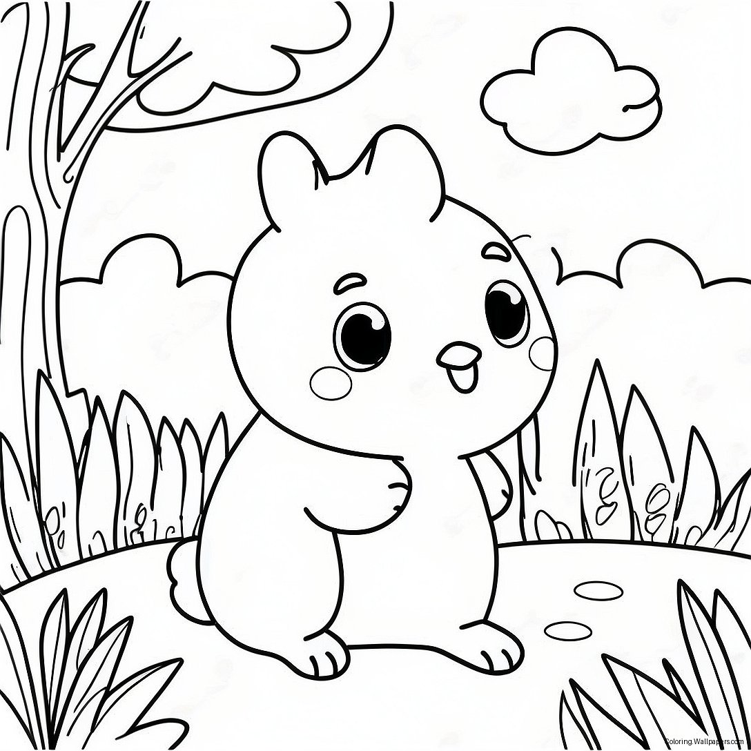 Peep Exploring The Colorful Garden Coloring Page 34688