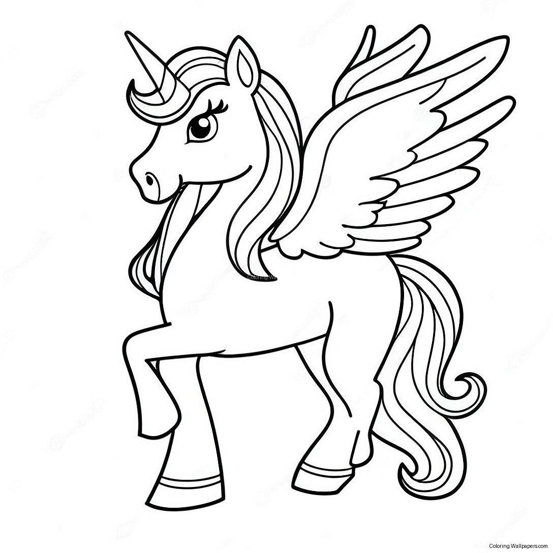 Pegacorn Coloring Page 37872