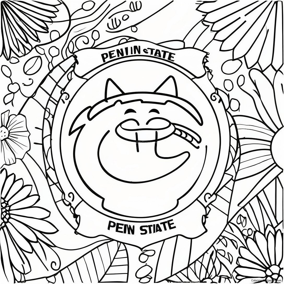 Penn State Logo Kleurplaat 47557