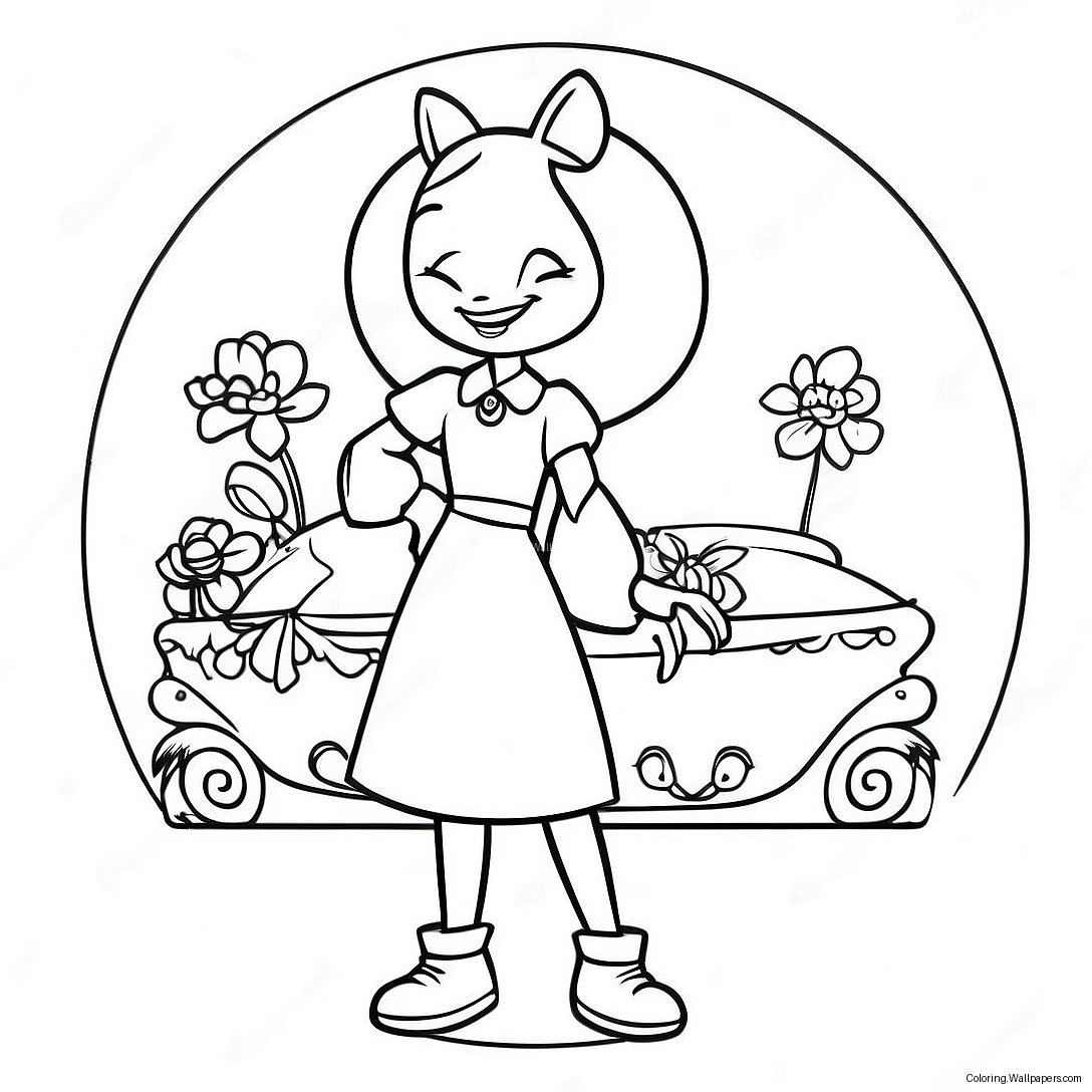 Page À Colorier De Penny Proud En Tenue Élégante 58890