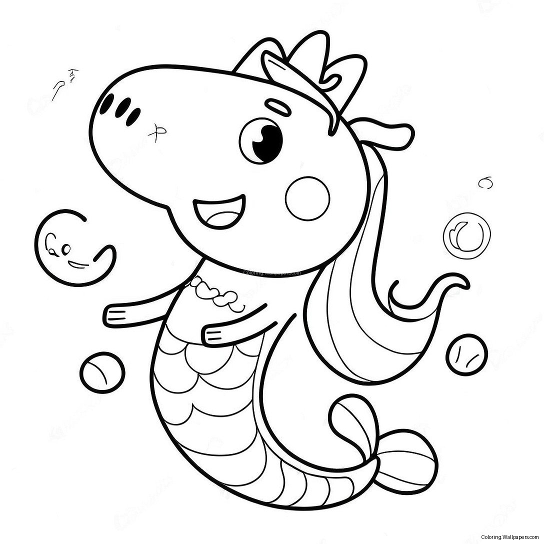 Peppa Pig Mermaid Coloring Page 47389