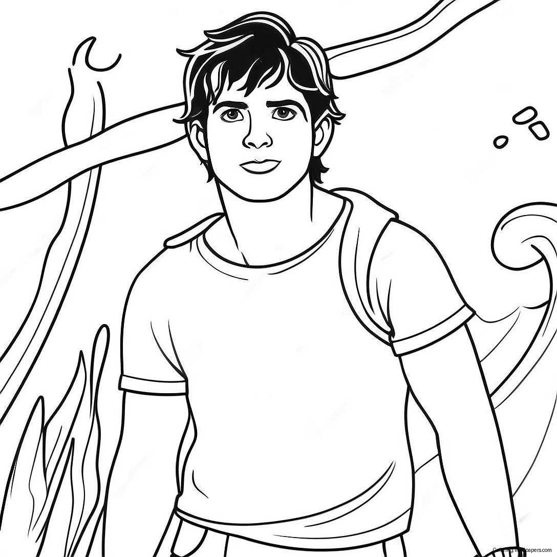 Página Para Colorear De Percy Jackson 4394