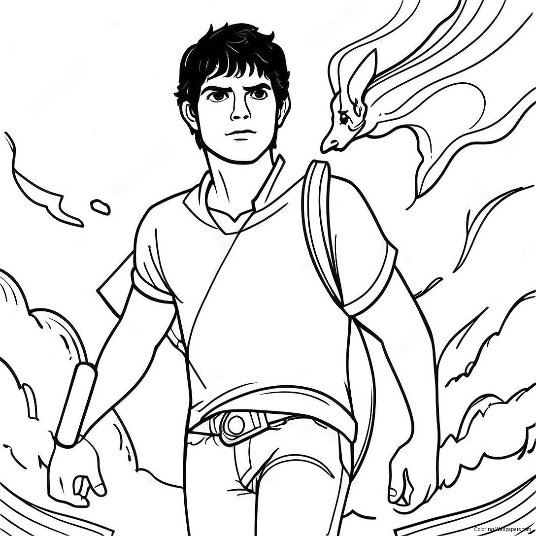 Página Para Colorir Percy Jackson 4396