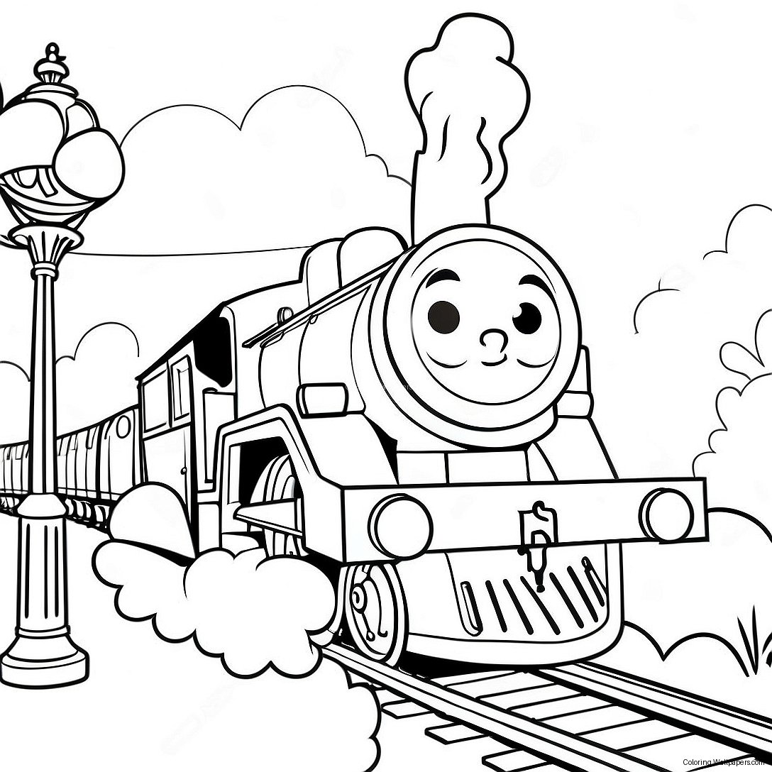 Percy The Train Coloring Page 34624