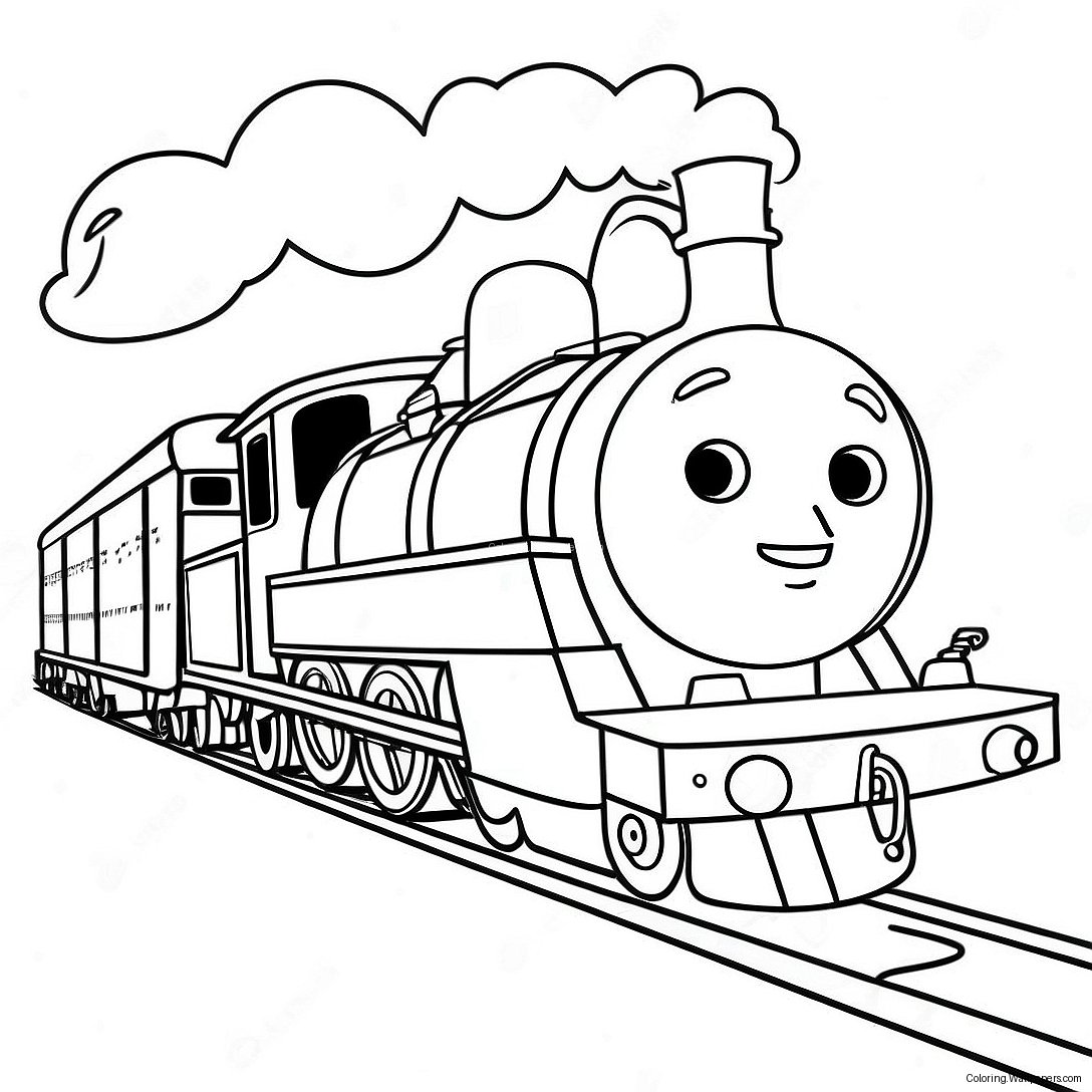 Percy The Train With Friends Coloring Page 39693