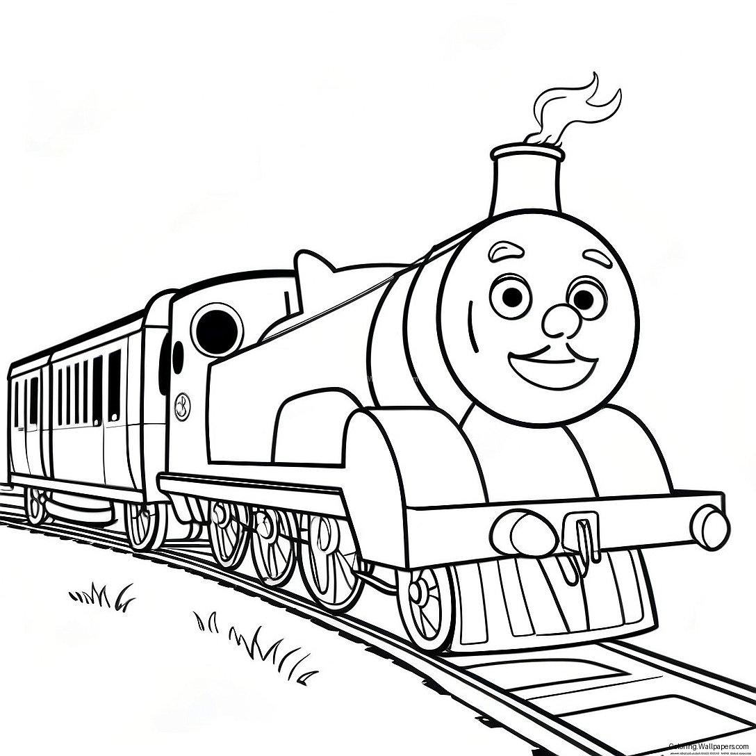 Percy The Train With Friends Coloring Page 39694