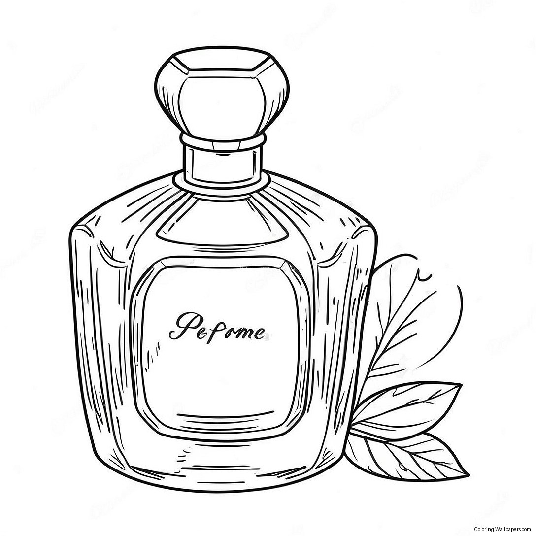 Perfume Bottle Coloring Page 39614