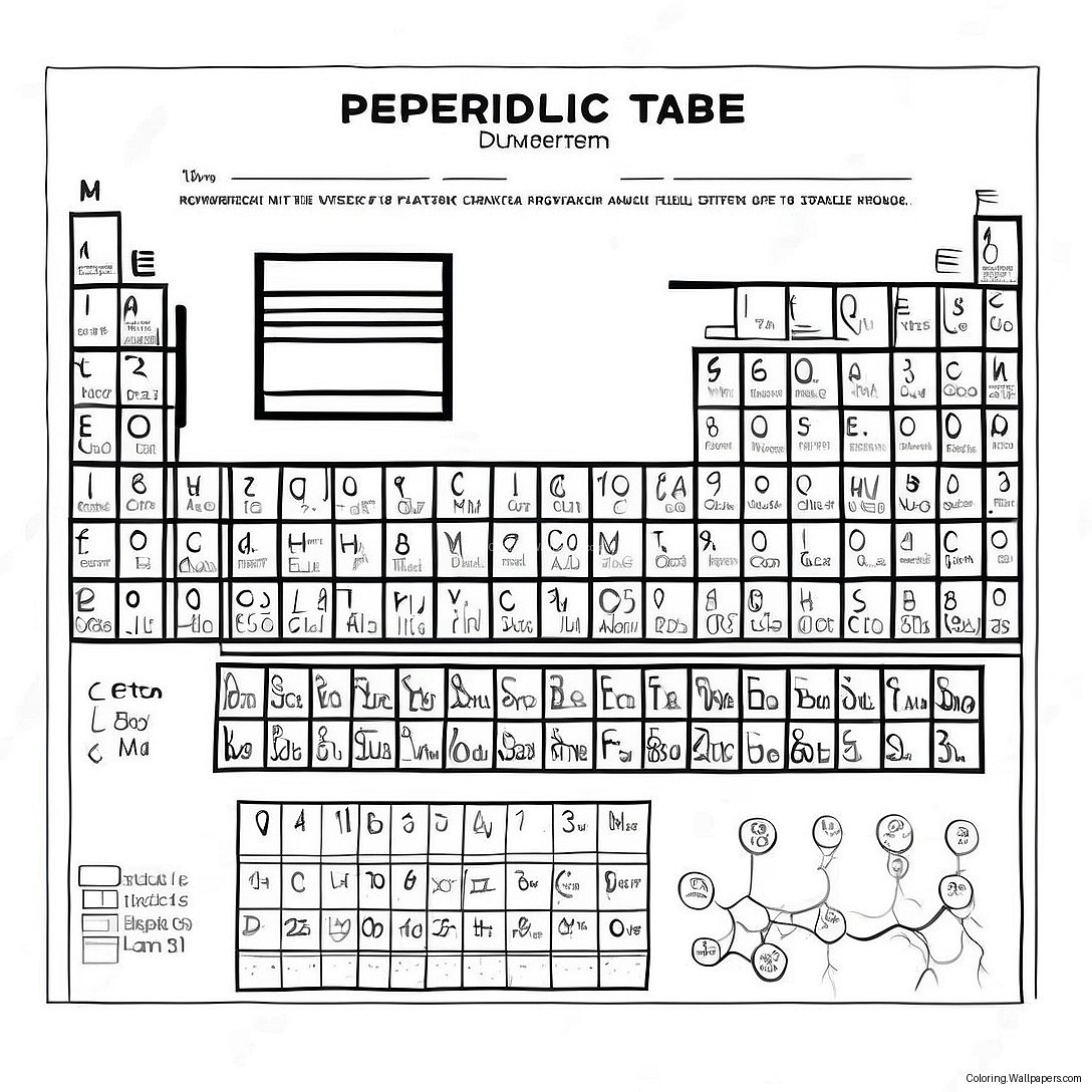 Periodic Table Coloring Page 58895