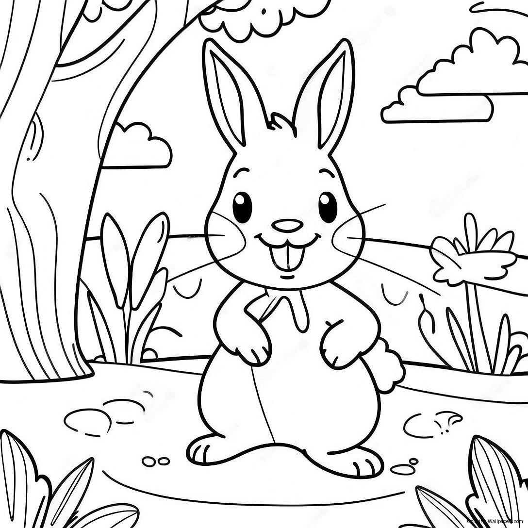 Peter Rabbit In A Garden Coloring Page 42937