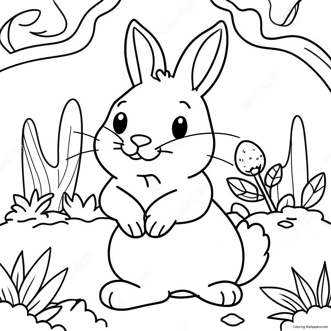 Peter Rabbit In A Garden Coloring Page 42938