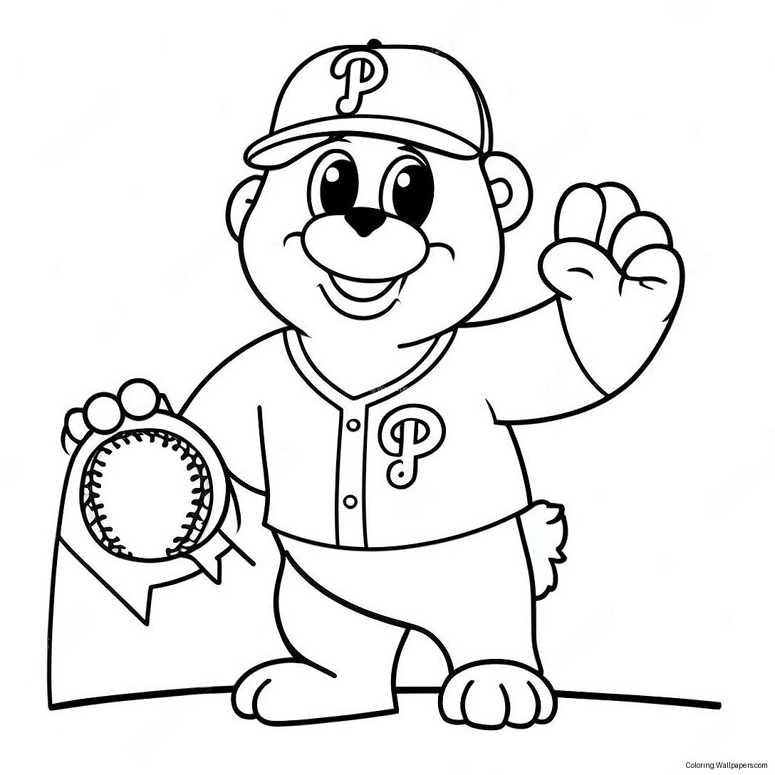 Phillies-Maskotti Värityskuva 54652