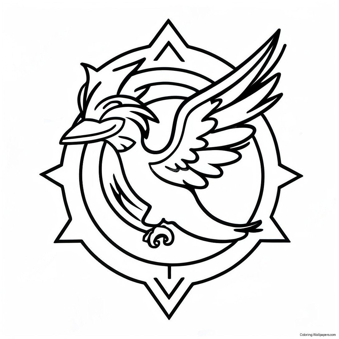 Phoenix Sunsin Logo Värityssivu 16691