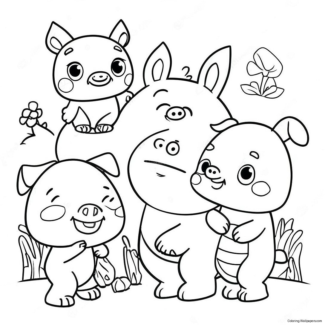 Pibby With Friends Coloring Page 27589