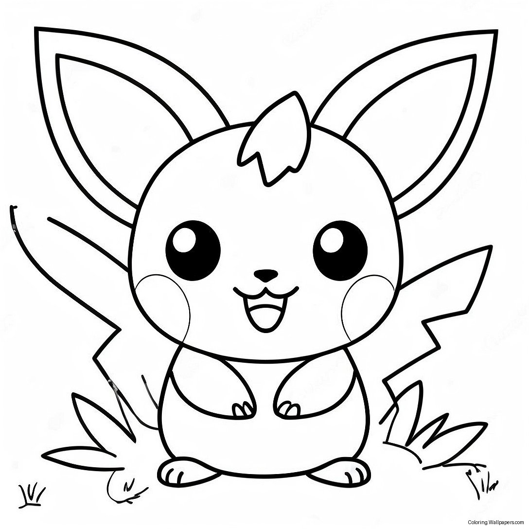 Pichu Farvelægningsside 10404