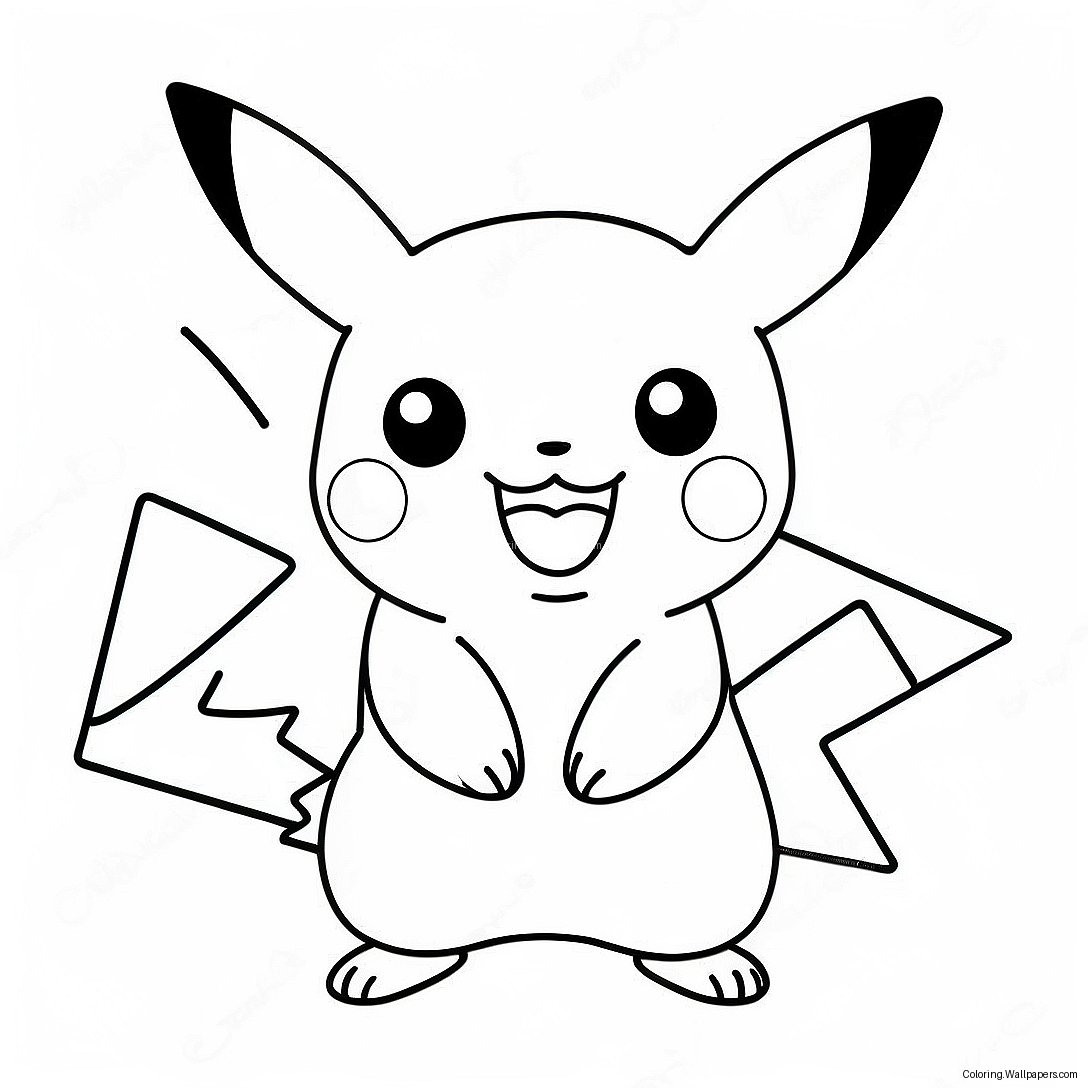 Pikachu Säihkymässä Energialla Värityssivu 47480