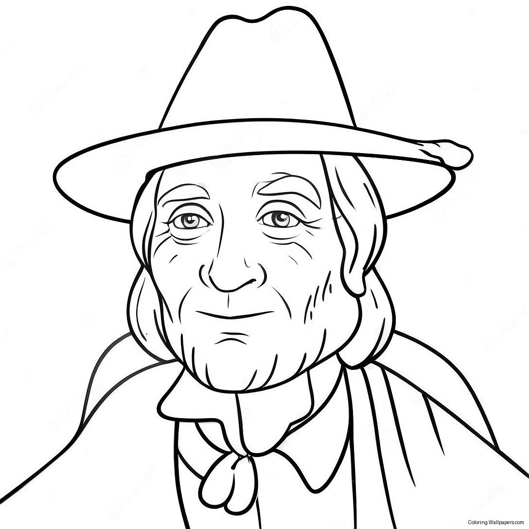 Pilgrim Coloring Page 6429