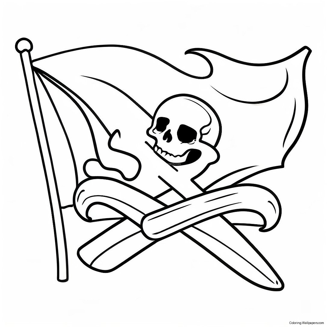 Pirate Flags Coloring Page 39086