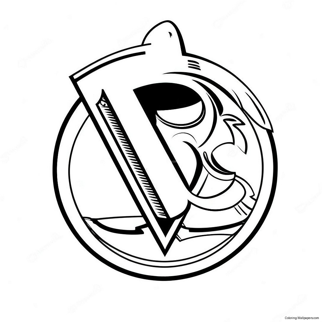 Pittsburgh Penguins Logo Kleurplaat 36820