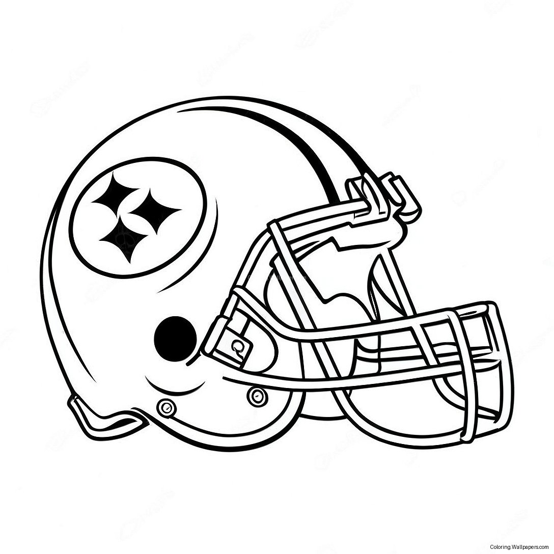 Página Para Colorir Do Logo Dos Pittsburgh Steelers 5011