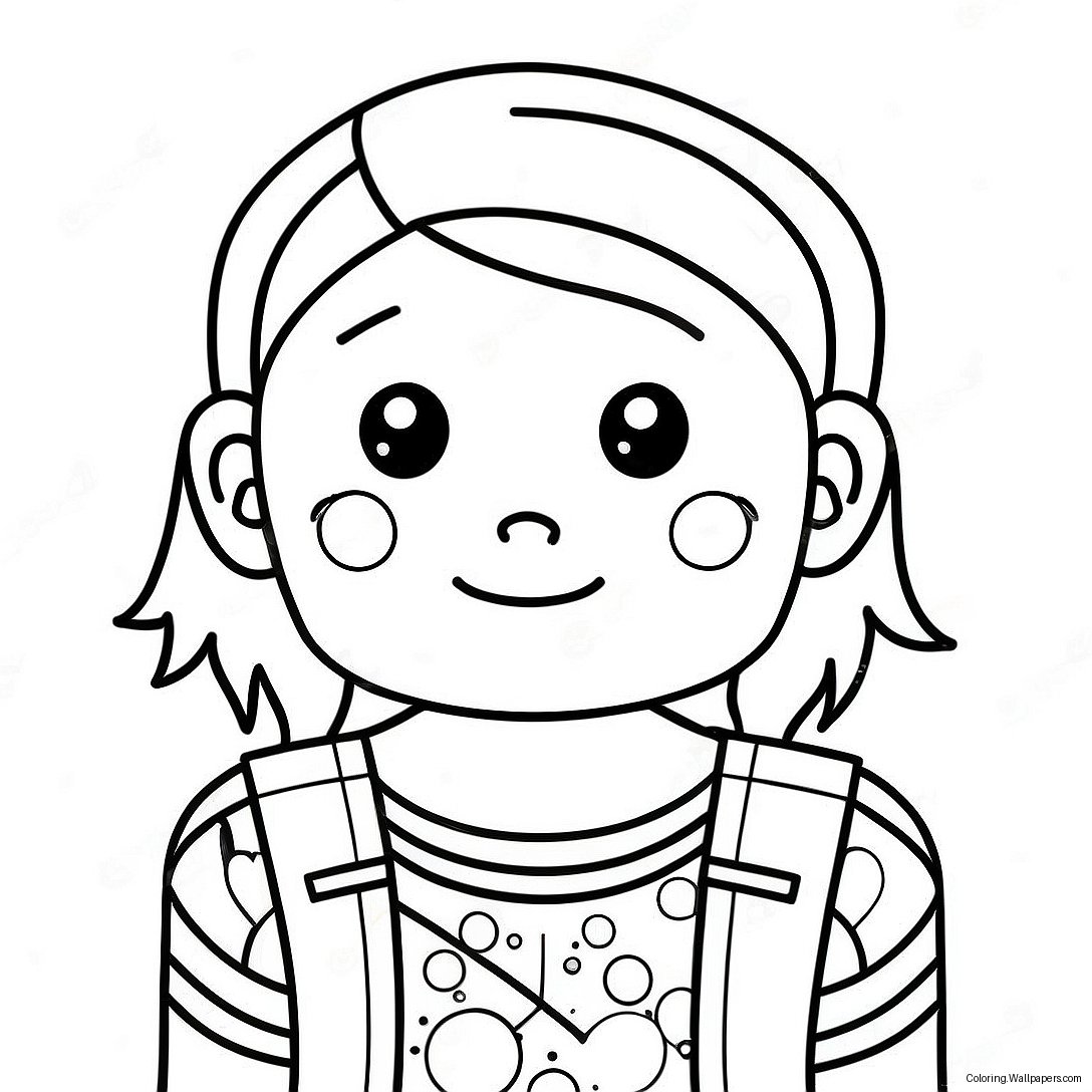 Pixel Coloring Page For Kids 3096