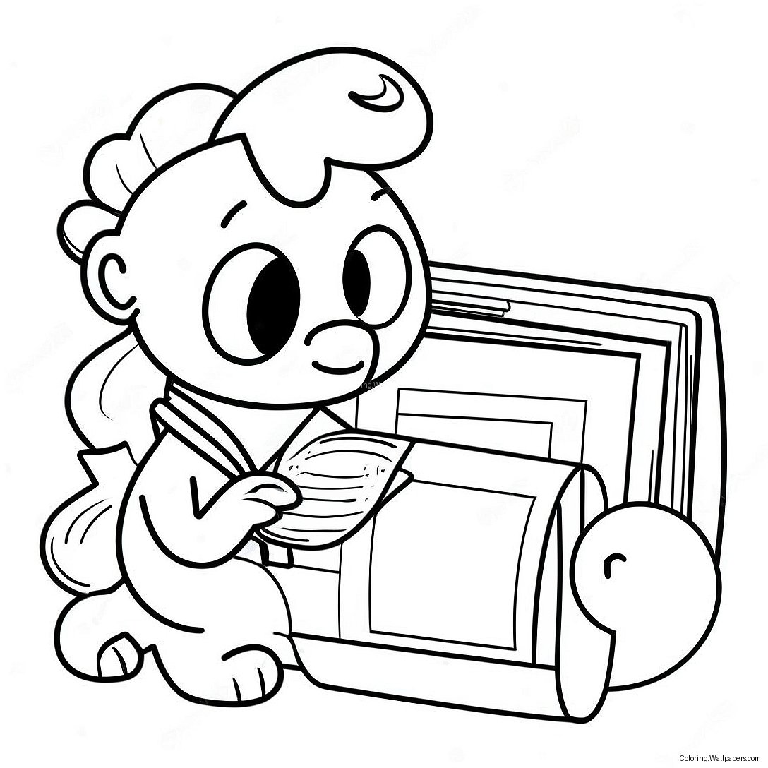 Planner Coloring Page For Kids 44710